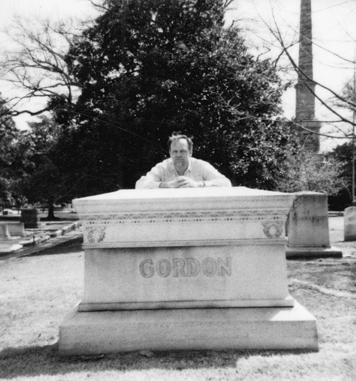Jeffrey at John Gordan's grave site